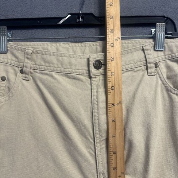 Genteal Billings Pants Classic Fit 5 Pocket Stretch Canvas Mens Size 42x32 Khaki - Picture 9 of 12